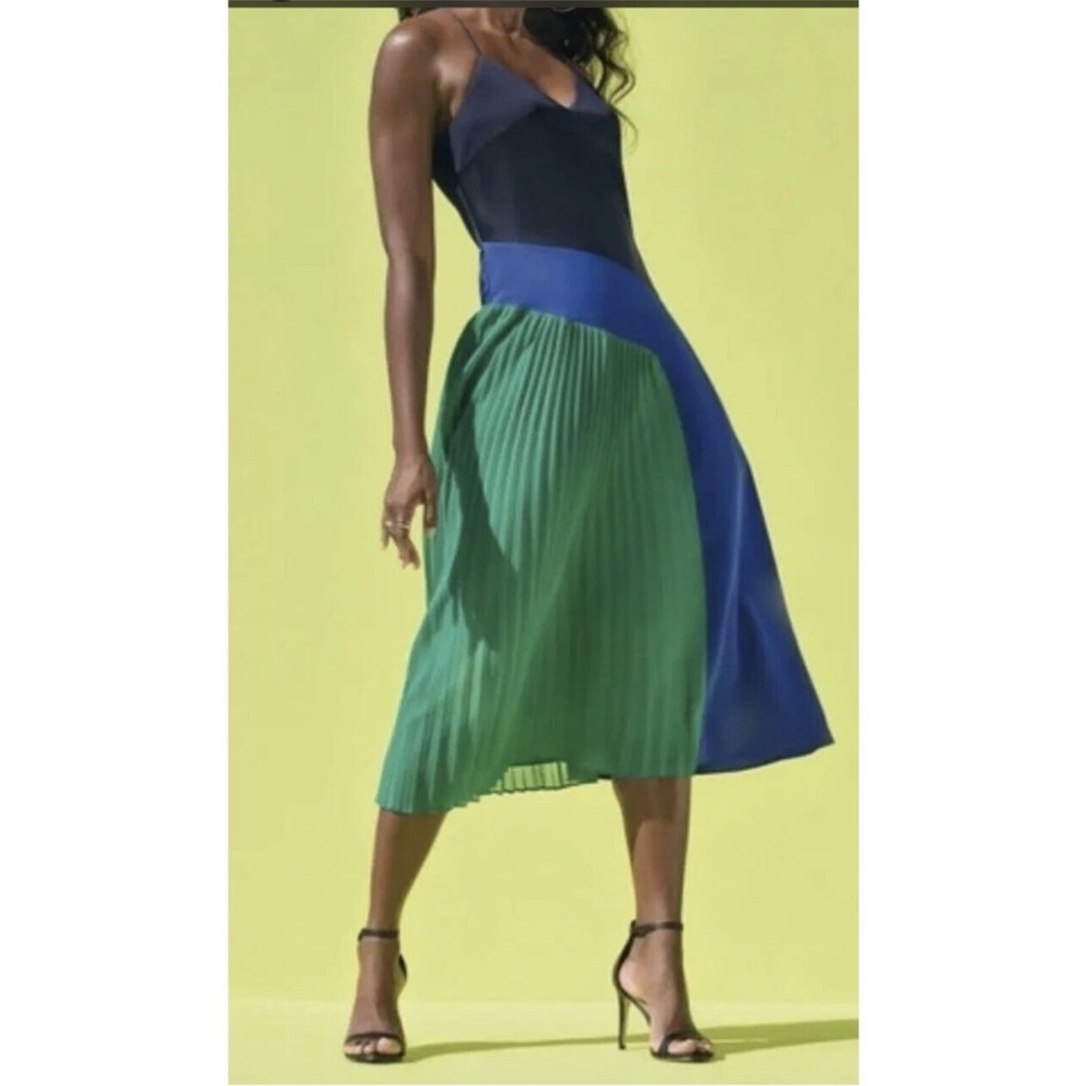 Cushnie x Target Blue and Green Midi Dress